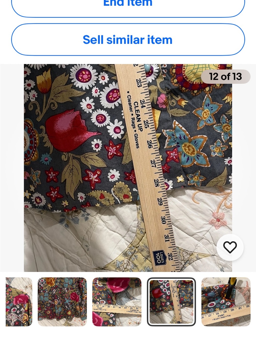 NWT Tin Haul Women Floral Patchwork Western Snap Shirt Large - Picture 13 of 14